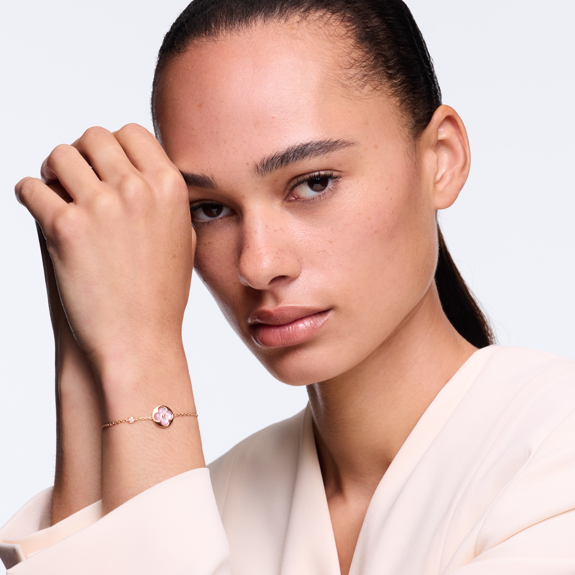 Color Blossom BB Sun Bracelet, Pink Gold, Pink Mother-of-Pearl and